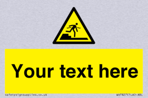 Custom warning Submerged step or steps